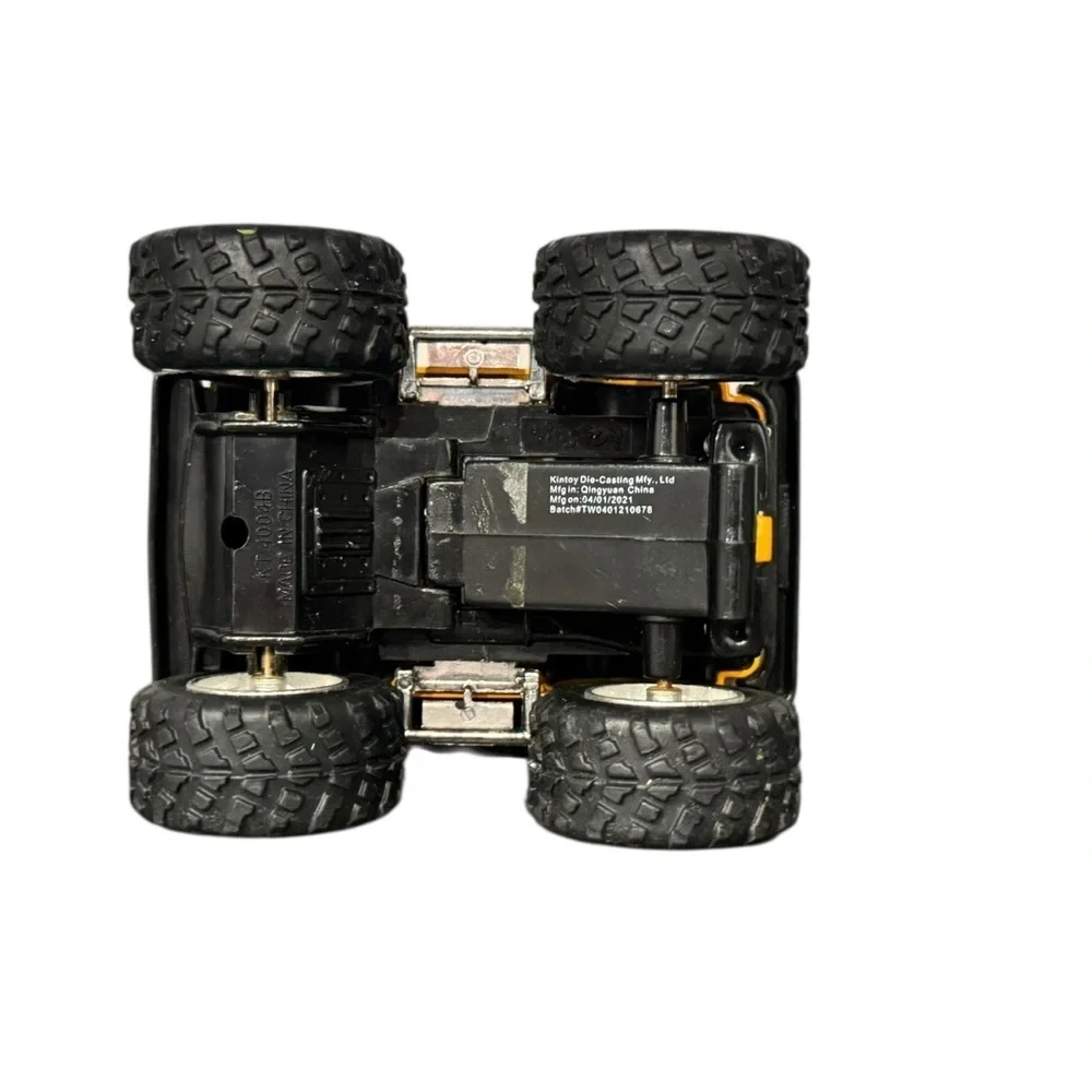 Two Diecast Pull Back & Rsce Vehicles: Kinsmart Hummer & School Bus